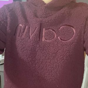 Calvin Klein fuzzy sweatshirt
